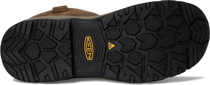 KEEN Utility Evanston Pull-On Waterproof Boot (Carbon-Fiber Toe) Men's Work Boots Bison/Black : 8.5 EE - Wide, Leather - Image 3