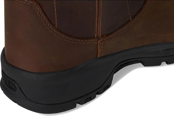 KEEN Utility Evanston Pull-On Waterproof Boot (Carbon-Fiber Toe) Women's Work Boots Bison/Black : 5.5 D - Wide, Leather - Image 7