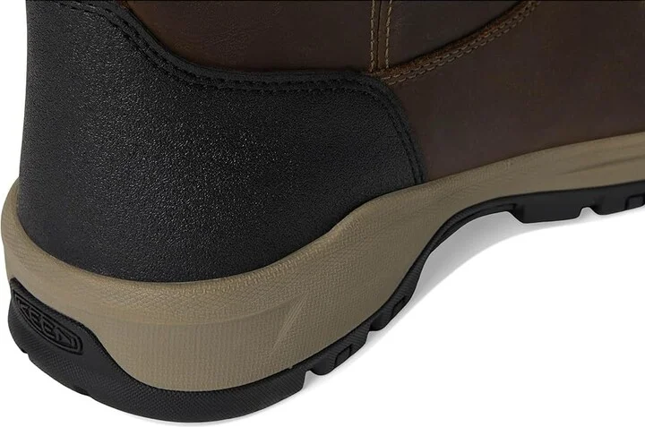 KEEN Utility Evanston Pull-On Waterproof Boot (Soft Toe) Men's Work Boots Bison/Black : 11 EE - Wide, Leather - Image 7