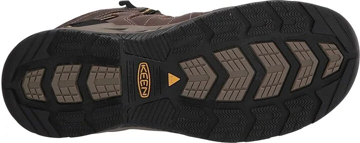 KEEN Utility Flint II Mid Steel Toe Men's Work Boots Cascade Brown/Golden Rod : 15 D - Medium, Textile/Leather - Image 4