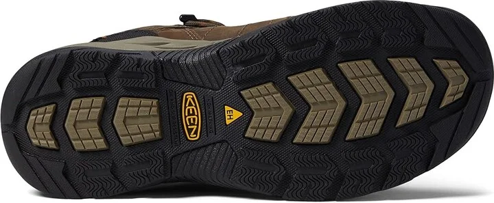 KEEN Utility Flint II Mid Waterproof Soft Toe Men's Shoes Black Olive/Brindle : 9.5 EE - Wide, Leather - Image 3