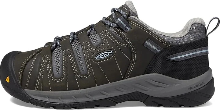 KEEN Utility Flint II (Soft Toe) Women's Work Boots Steel Grey/Paloma : 5 B - Medium, Textile/Leather - Image 7