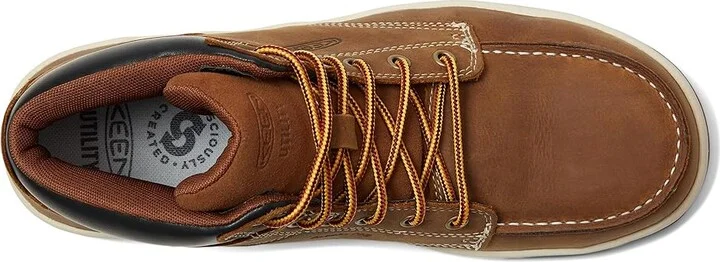 KEEN Utility Gibson Boot (Carbon-Fiber Toe) Men's Work Boots Belgian/Gum : 7 D - Medium, Leather/Rubber - Image 2