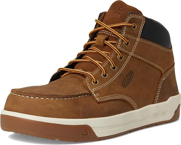 KEEN Utility Gibson Boot (Carbon-Fiber Toe) Men's Work Boots Belgian/Gum : 7 D - Medium, Leather/Rubber - Image 5