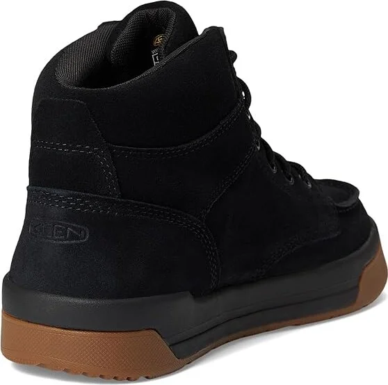 KEEN Utility Gibson Boot (Soft Toe) Men's Work Boots Black/Gum : 12 EE - Wide, Leather - Image 4