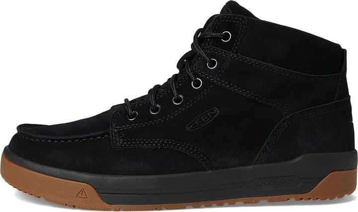 KEEN Utility Gibson Boot (Soft Toe) Men's Work Boots Black/Gum : 12 EE - Wide, Leather - Image 6