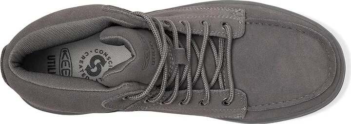 KEEN Utility Gibson Boot (Soft Toe) Men's Work Boots Steel Grey/Steel Grey : 11.5 EE - Wide, Leather - Image 2