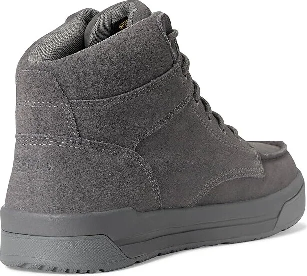 KEEN Utility Gibson Boot (Soft Toe) Men's Work Boots Steel Grey/Steel Grey : 11.5 EE - Wide, Leather - Image 4