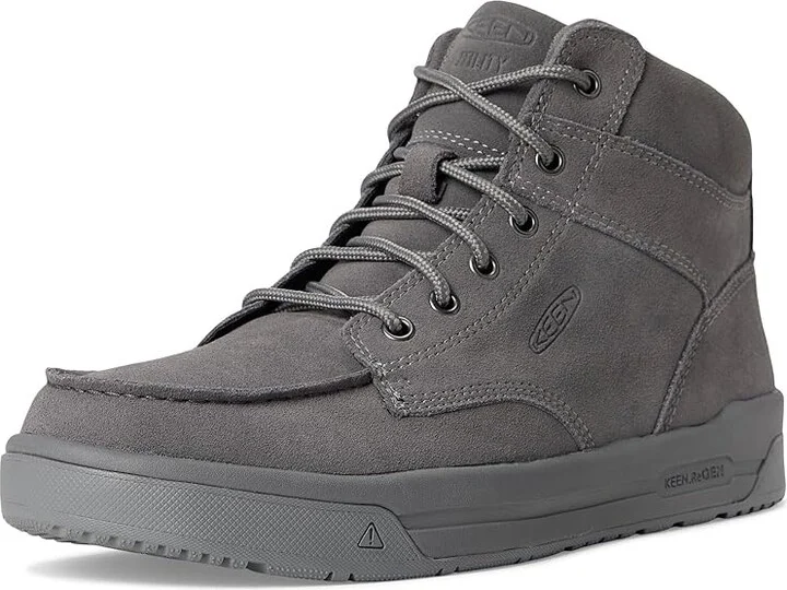 KEEN Utility Gibson Boot (Soft Toe) Men's Work Boots Steel Grey/Steel Grey : 11.5 EE - Wide, Leather - Image 5
