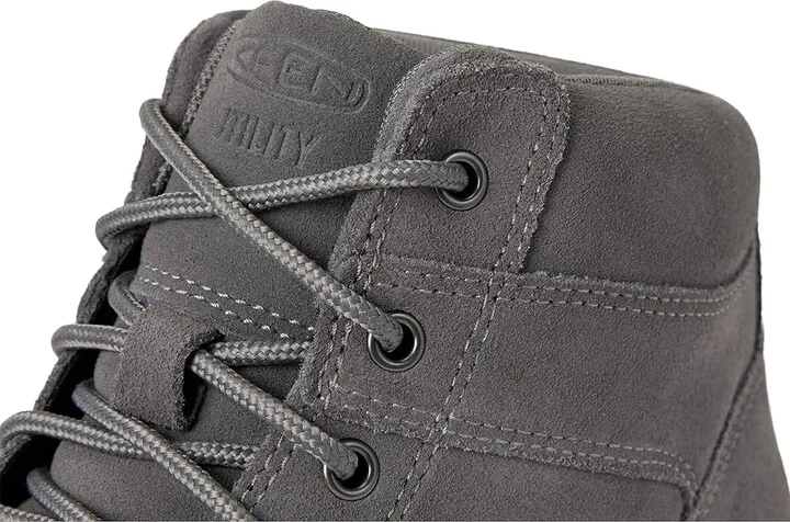 KEEN Utility Gibson Boot (Soft Toe) Men's Work Boots Steel Grey/Steel Grey : 11.5 EE - Wide, Leather - Image 7