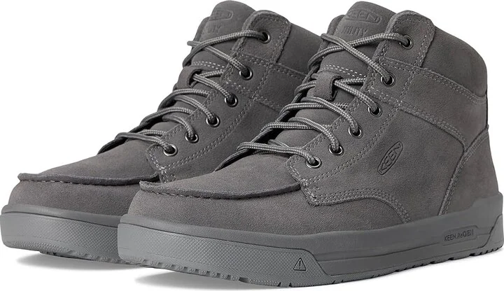 KEEN Utility Gibson Boot (Soft Toe) Men's Work Boots Steel Grey/Steel Grey : 11.5 EE - Wide, Leather