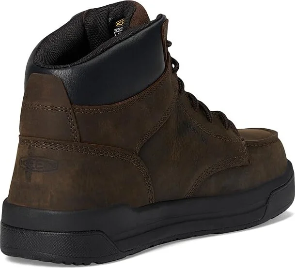 KEEN Utility Gibson ESD Boot (Carbon-Fiber Toe) Men's Work Boots Cascade Brown/Black : 14 D - Medium, Leather - Image 4