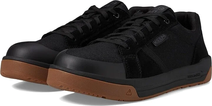 KEEN Utility Kenton Comp Toe Men's Shoes Black/Gum : 9.5 EE - Wide, Leather