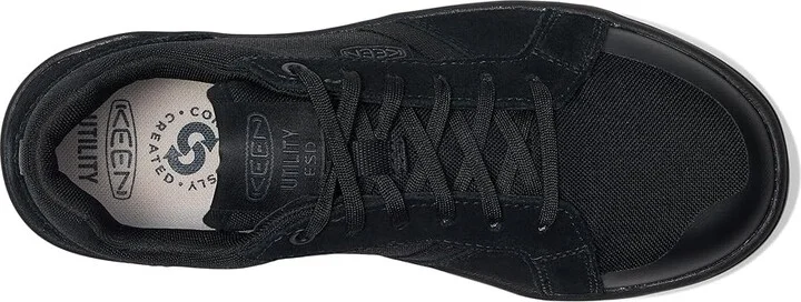 KEEN Utility Kenton ESD Work Shoe (Soft Toe) Men's Work Boots Black/Black : 11.5 D - Medium, Leather - Image 2