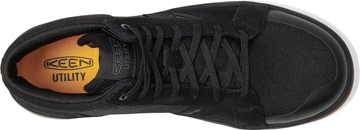 KEEN Utility Kenton Mid (Comp Toe) Men's Shoes Black/Gum : 7.5 D - Medium, Leather - Image 2