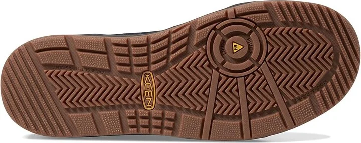 KEEN Utility Kenton Mid (Comp Toe) Men's Shoes Black/Gum : 7.5 D - Medium, Leather - Image 3