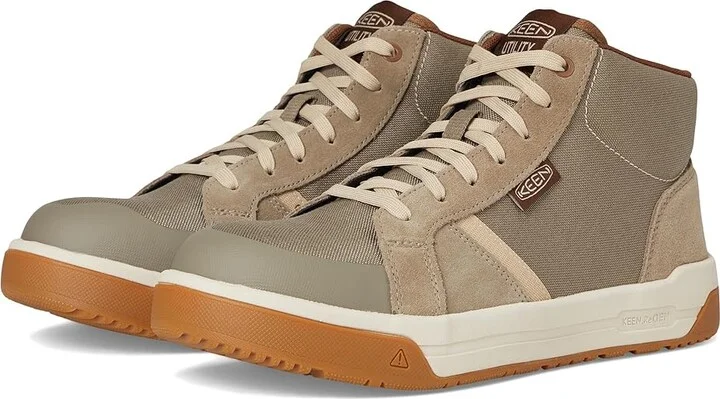 KEEN Utility Kenton Mid (Comp Toe) Men's Shoes Brindle/Gum : 9 D - Medium, Leather
