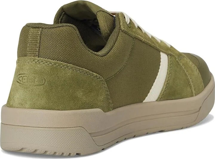 KEEN Utility Kenton Work Shoes (Soft Toe) Men's Work Boots Winter Moss/Birch : 8 D - Medium, Leather - Image 4