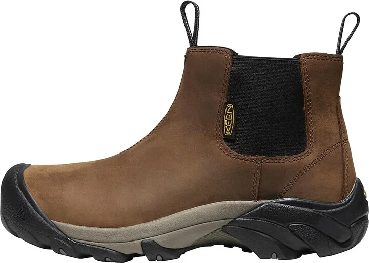KEEN Utility Lansing Chelsea Steel Toe Men's Work Pull-on Boots Dark Earth/Brindle : 9 EE - Wide, Leather - Image 5