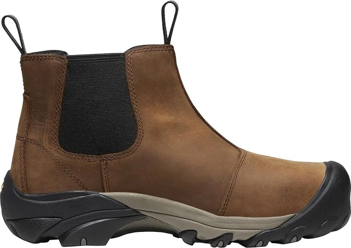 KEEN Utility Lansing Chelsea Steel Toe Men's Work Pull-on Boots Dark Earth/Brindle : 9 EE - Wide, Leather - Image 6