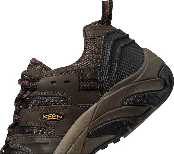 KEEN Utility Lansing Low (Steel Toe) Men's Work Boots Cascade Brown/Fired Brick : 9.5 EE - Wide, Leather - Image 5