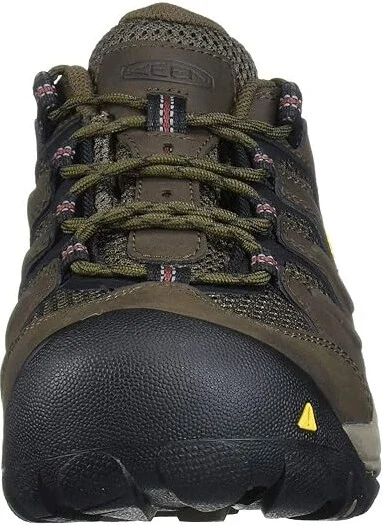 KEEN Utility Lansing Low (Steel Toe) Men's Work Boots Cascade Brown/Fired Brick : 9.5 EE - Wide, Leather - Image 6