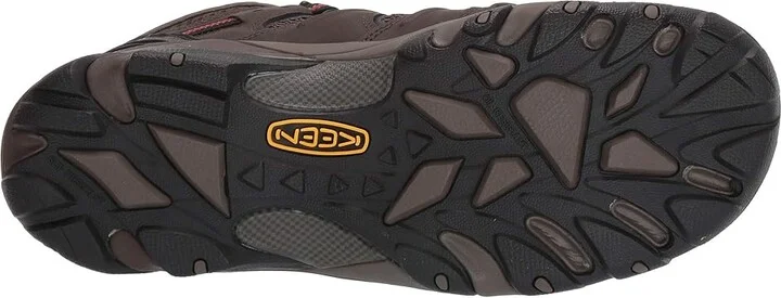KEEN Utility Lansing Mid Waterproof Steel Toe Men's Work Boots Cascade Brown/Brindle : 9.5 EE - Wide, Leather - Image 4