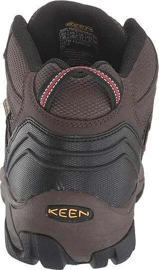 KEEN Utility Lansing Mid Waterproof Steel Toe Men's Work Boots Cascade Brown/Brindle : 9.5 EE - Wide, Leather - Image 5