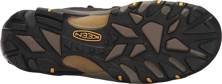 KEEN Utility Lansing Mid Waterproof Steel Toe Men's Work Boots Raven/Tawny Olive : 10 D - Medium, Leather - Image 4