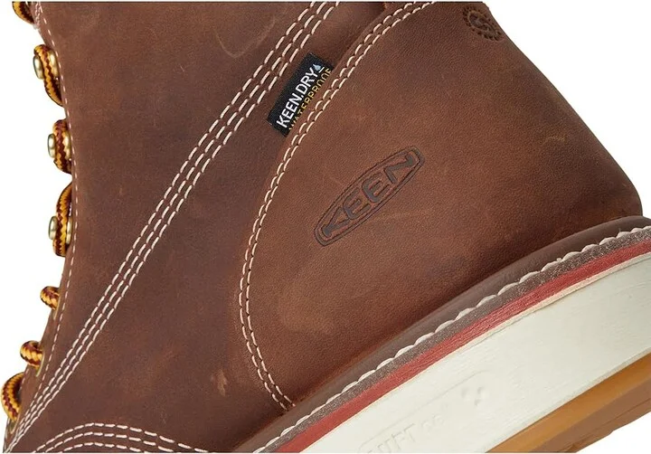 KEEN Utility Liberty 6 Waterproof Boot (Carbon-Fiber Toe) Men's Work Boots Chestnut/Gum : 7 D - Medium, Leather - Image 7