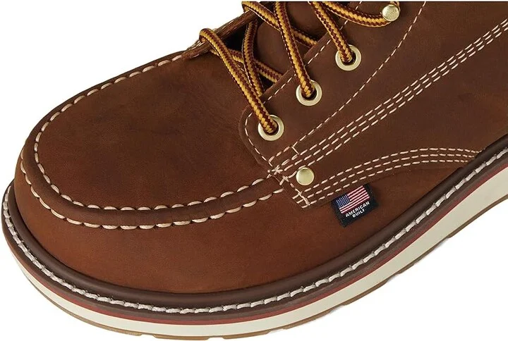 KEEN Utility Liberty 6 Waterproof Boot (Soft Toe) Men's Work Boots Leather Brown/Birch : 11 EE - Wide - Image 2
