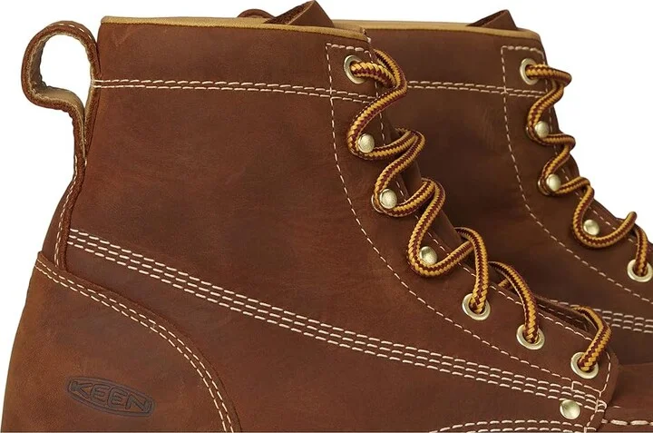 KEEN Utility Liberty 6 Waterproof Boot (Soft Toe) Men's Work Boots Leather Brown/Birch : 11 EE - Wide - Image 7