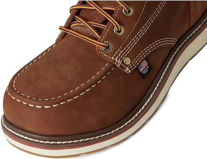 KEEN Utility Liberty 8 Waterproof Boot (Soft Toe) Men's Work Boots Leather Brown/Birch : 11 EE - Wide - Image 2