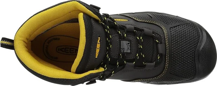 KEEN Utility Logandale Waterproof Steel Toe Men's Work Boots Raven/Black : 9.5 EE - Wide, Synthetic - Image 3