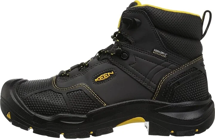 KEEN Utility Logandale Waterproof Steel Toe Men's Work Boots Raven/Black : 9.5 EE - Wide, Synthetic - Image 7