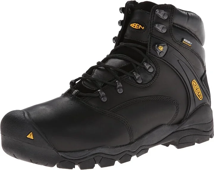 KEEN Utility Louisville 6 Steel Toe Men's Lace-up Boots Black : 7 D - Medium, Leather/Suede - Image 2