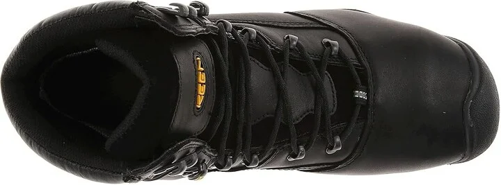 KEEN Utility Louisville 6 Steel Toe Men's Lace-up Boots Black : 7 D - Medium, Leather/Suede - Image 3