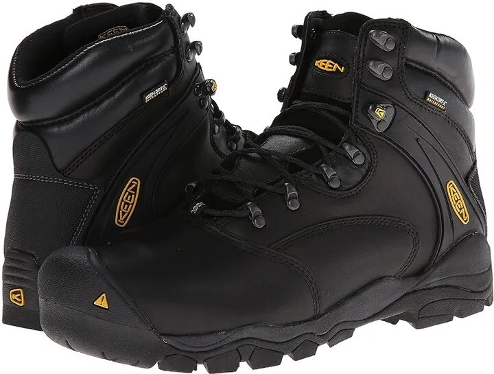 KEEN Utility Louisville 6 Steel Toe Men's Lace-up Boots Black : 7 D - Medium, Leather/Suede