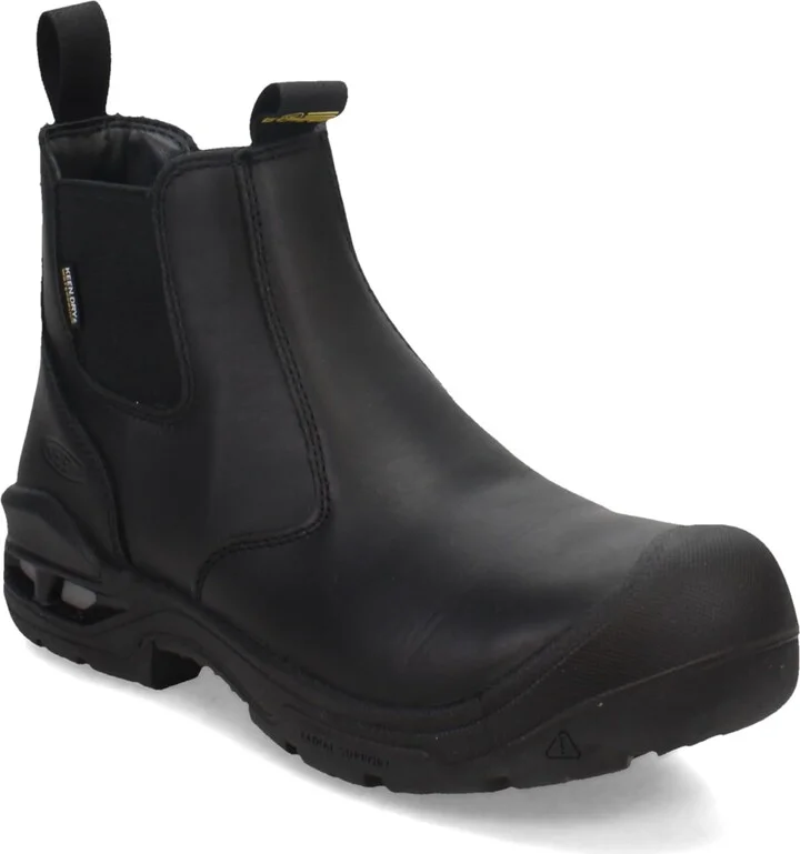 KEEN Utility Men’s Juneau Romeo Mid Height Composite Toe Waterproof Pull On Work Boot