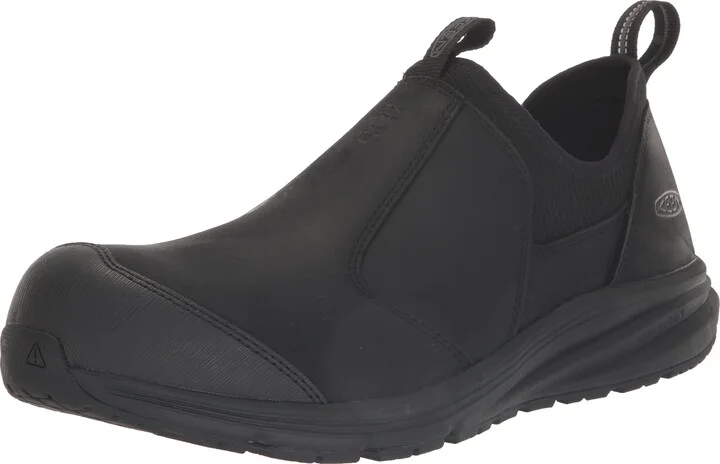 KEEN Utility Men’s Vista Energy+ Shift Low Height Composite Toe ESD Leather Slip On Industrial Work Sneakers
