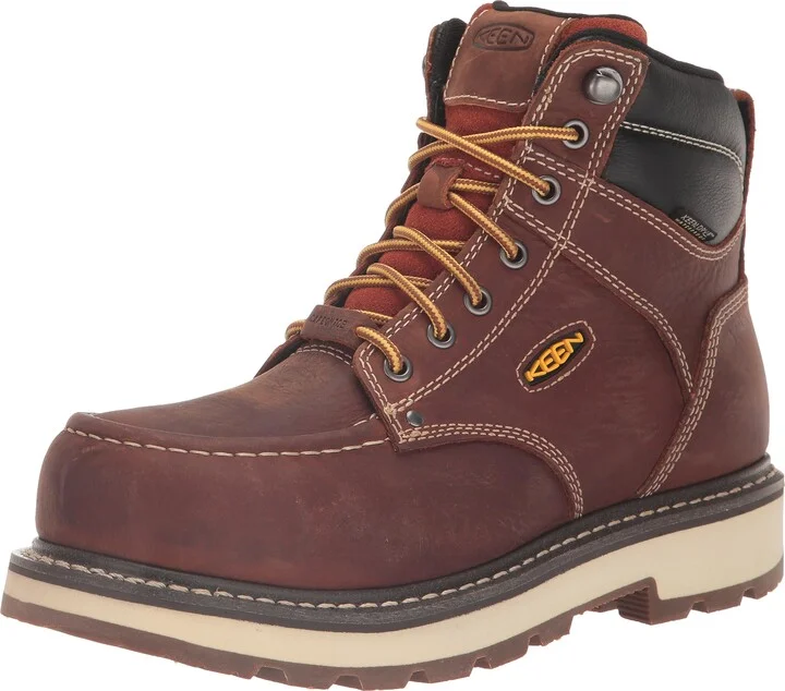 KEEN Utility Men's Cincinnati 6” Composite Toe Waterproof 90 Degree Heel Heavy Duty Work Boots