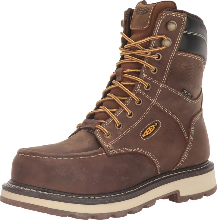 KEEN Utility Men's Cincinnati 8” Composite Toe Waterproof 90 Degree Heel Heavy Duty Work Boots
