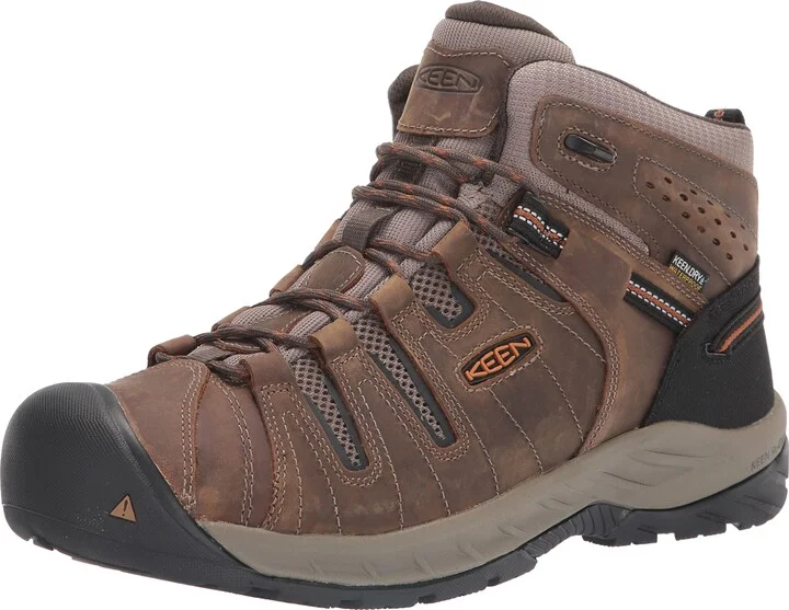 KEEN Utility Men's Flint 2 Mid Height Soft Toe Waterproof Non Slip Work Boots