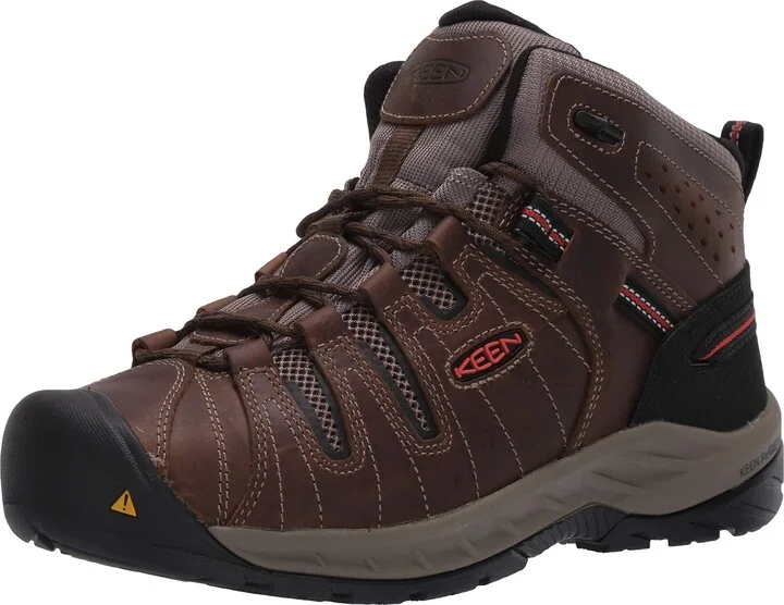 KEEN Utility mens Flint 2 Mid Soft Toe Non Slip Work Shoe