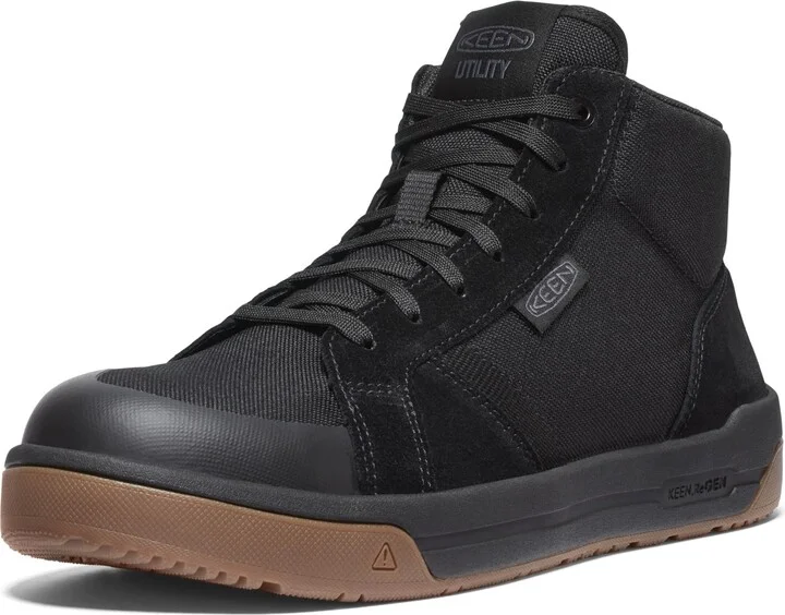 KEEN Utility Men's Kenton Mid Top Composite Toe Breathable Work Sneakers