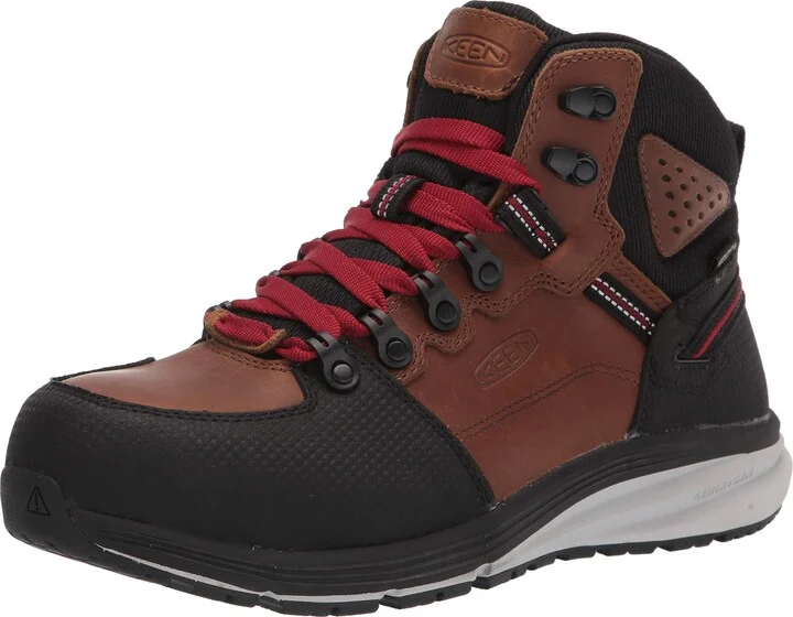 KEEN Utility Men's Red Hook Mid Height Composite Toe Waterproof Warehouse Work Boots