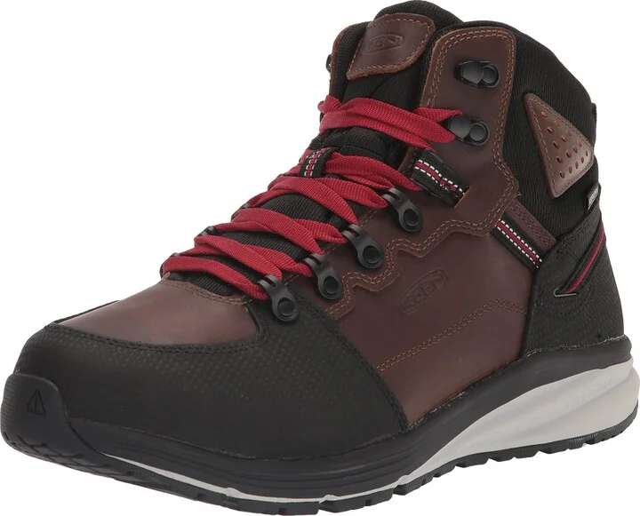 KEEN Utility Men's Red Hook Mid Height Soft Toe Waterproof Warehouse Work Boots