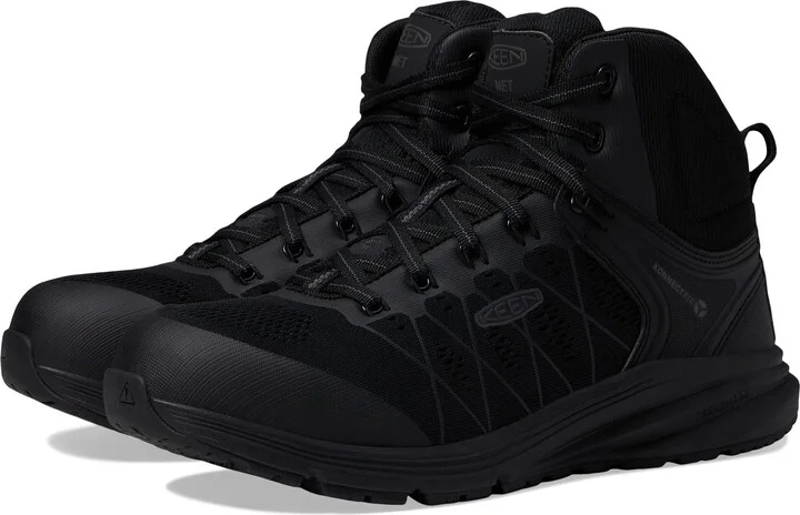 KEEN Utility Men's Vista Energy Mid Height Composite Toe Internal Metatarsal Guard Industrial Work Boots