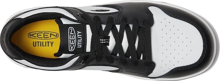 KEEN Utility Overton (Comp Toe) Men's Work Boots Star White/Black : 13 EE - Wide, Leather - Image 2