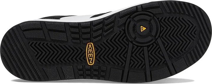 KEEN Utility Overton (Comp Toe) Men's Work Boots Star White/Black : 13 EE - Wide, Leather - Image 3